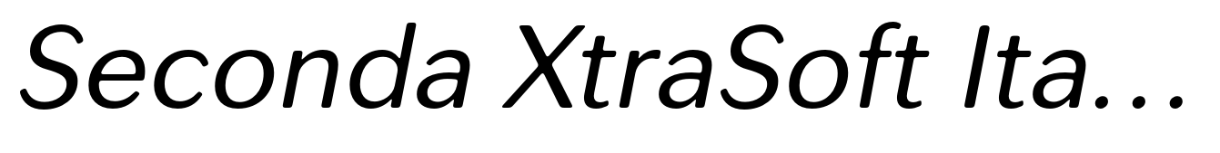 Seconda XtraSoft Italic